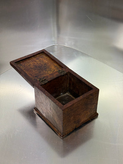 Lidded box in birch burl