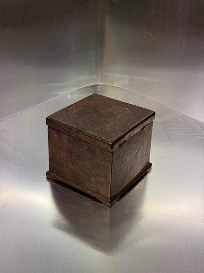 Lidded box in birch burl