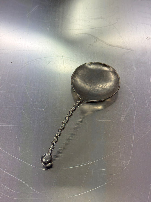Pewter spoon